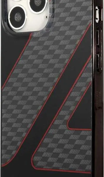 AMG Double Layer Checkered Flag Pattern Transparent Hard Case for iP