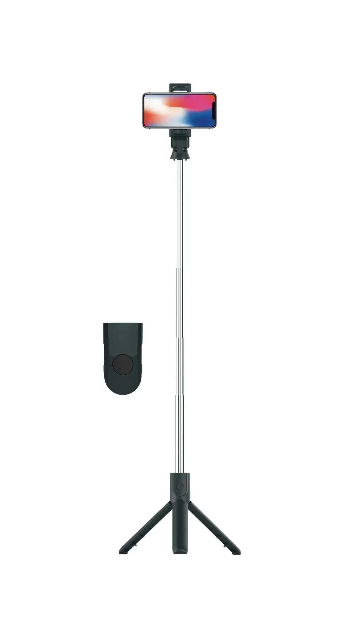 Porodo Bluetooth Selfie Stick with Tripod (Detachable Remote Shutter)