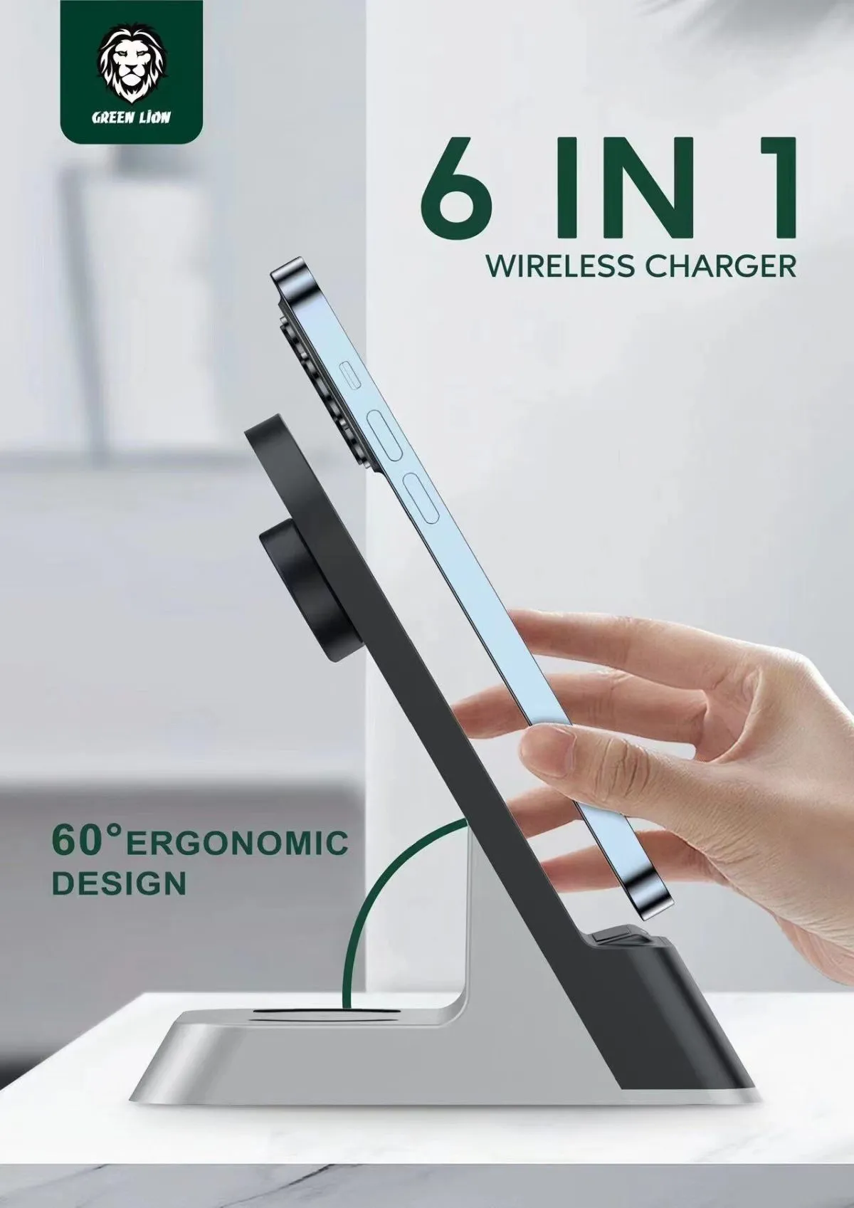 Green Lion 6 in 1 Wireless Charger
