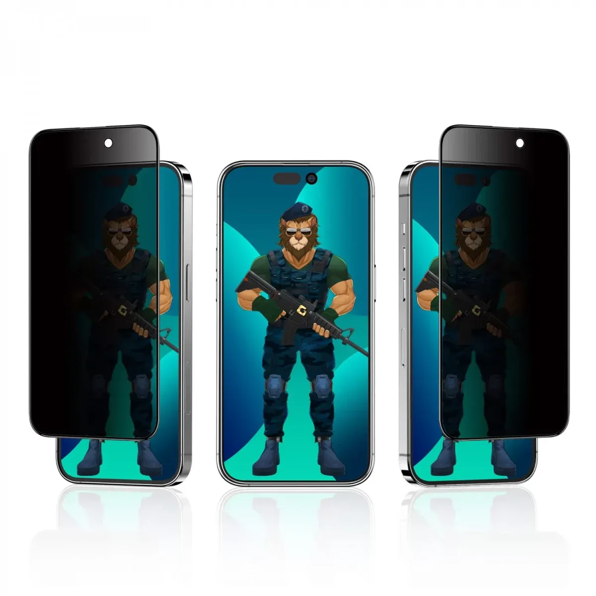 Green Lion 3D PET Privacy Glass Screen Protector for iPhone 14 Pro (6.1)