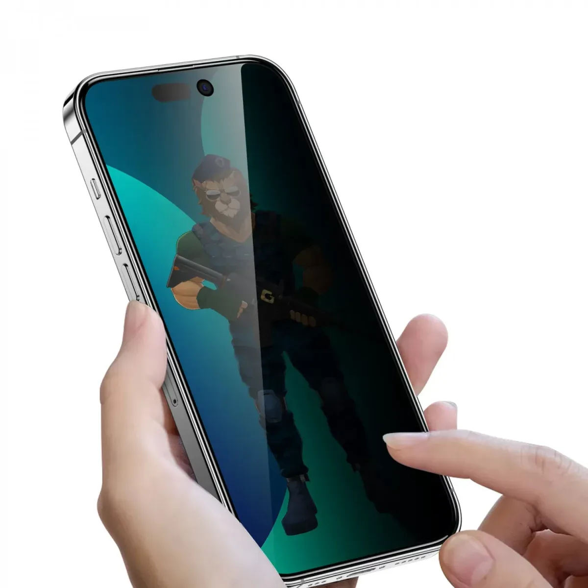Green Lion 3D PET Privacy Glass Screen Protector for iPhone 14 Pro (6.1)