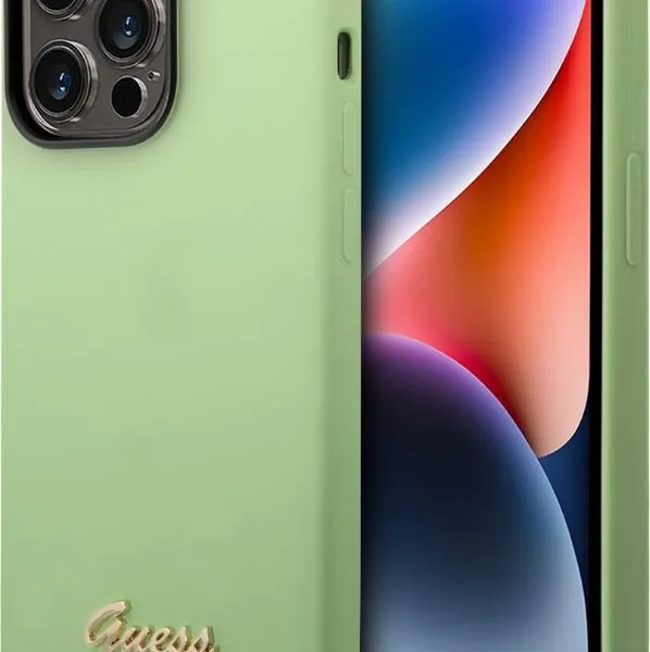 Guess Silicone PC Camera Script Logo Hard Case for iPhone 14 Pro Max (6.7)