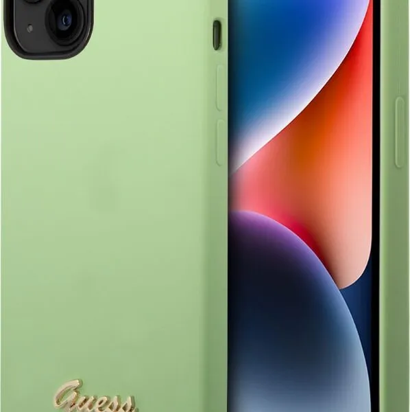 Guess Liquid Silicone Case for iPhone 14 Pro Max - Green
