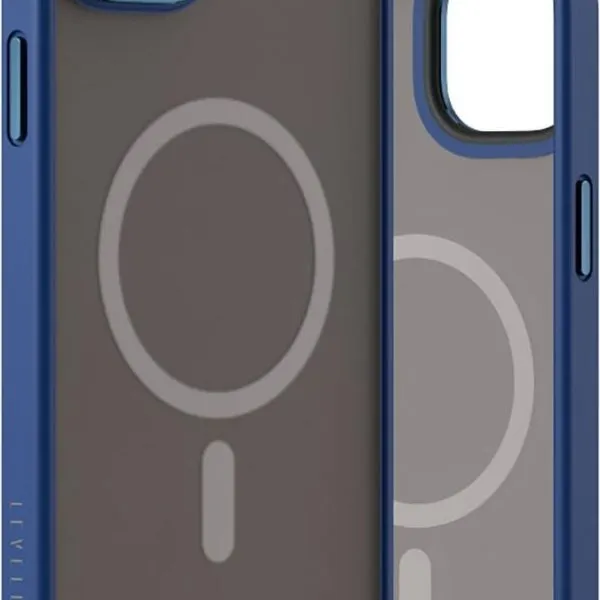 Levelo Magsafe Kayo iPhone 14 Matte Back Case - Blue/Blue