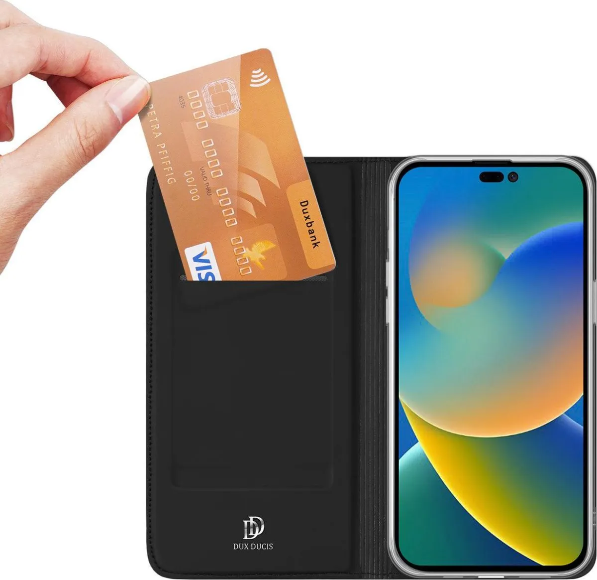 Dux Ducis Skin Bookcover Case for iPhone 14 Pro