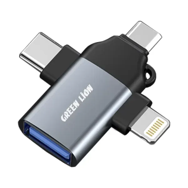 Green lion 3 in 1 OTG Lightning / Micro / Type-C