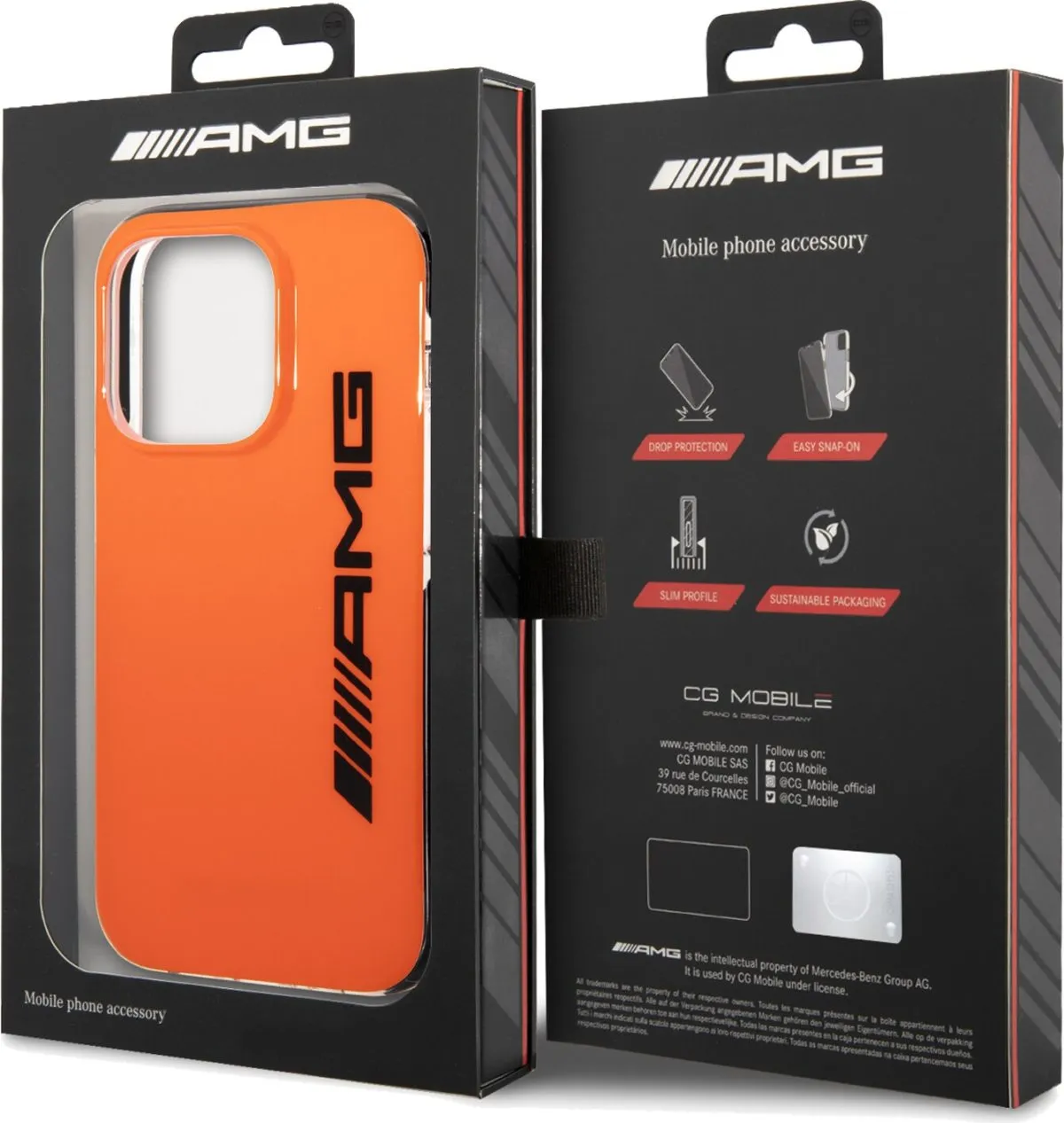 AMG PC/TPE Hard Case For iPhone 14 Pro Max