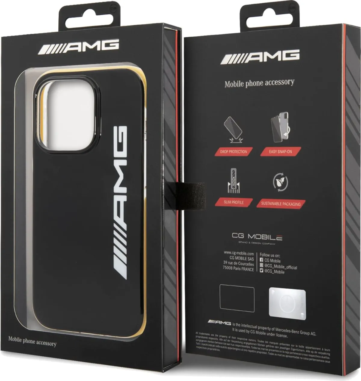 AMG PC/TPU Hard Case For iPhone 14 Pro Max