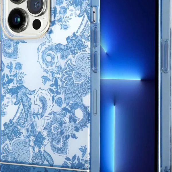 Guess Porcelain Collection Case For iPhone 14 Pro Max