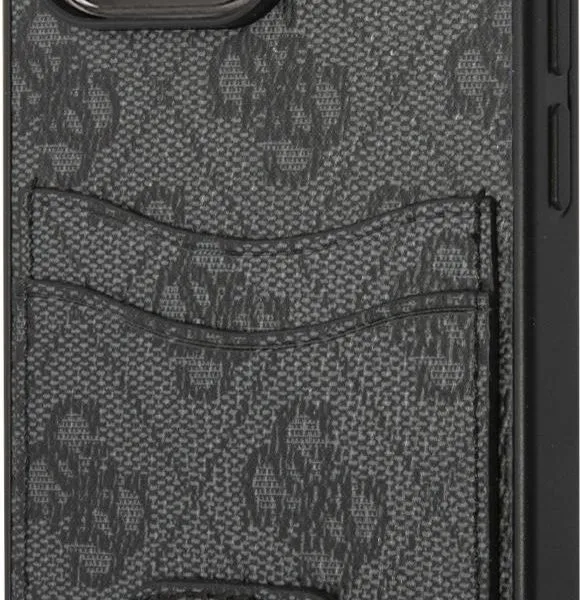 Guess 4G Double Card Triangle Hard Case for iPhone 14 Pro Max (6.7") - Black