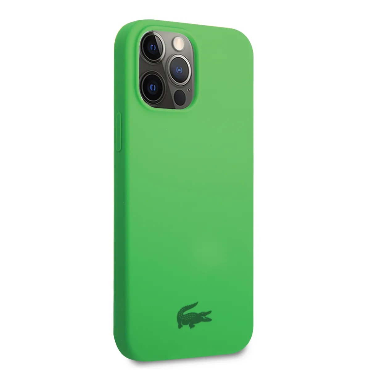 Lacoste HC Liquid Silicone & Microfiber Glossy Printing Logo Case For iPhone 14 Pro Max