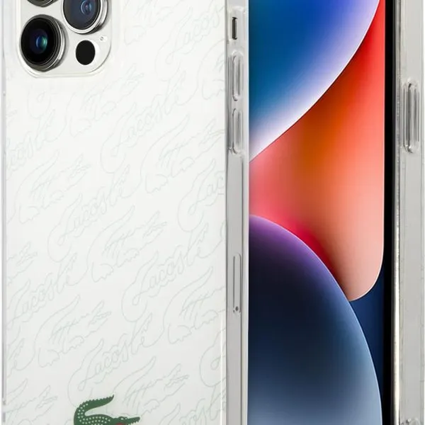 Lacoste HC IML Double Layer & Dyed Bumper Signature Pattern Case For iPhone 14 Pro Max