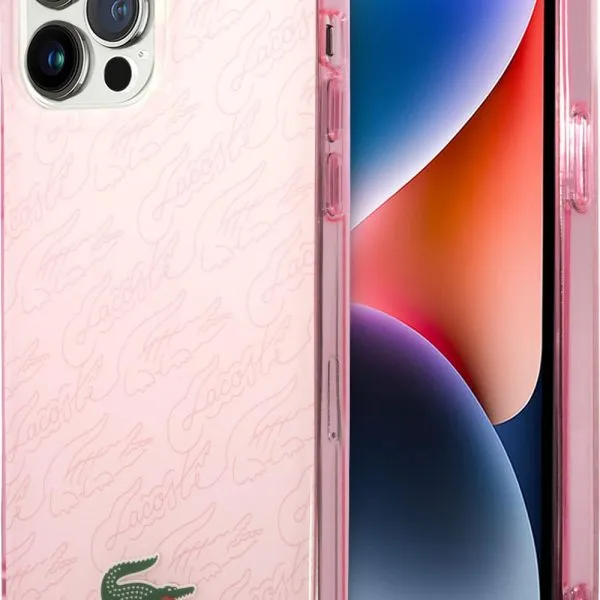 Lacoste HC IML Double Layer & Dyed Bumper Signature Pattern Case For iPhone 14 Pro Max