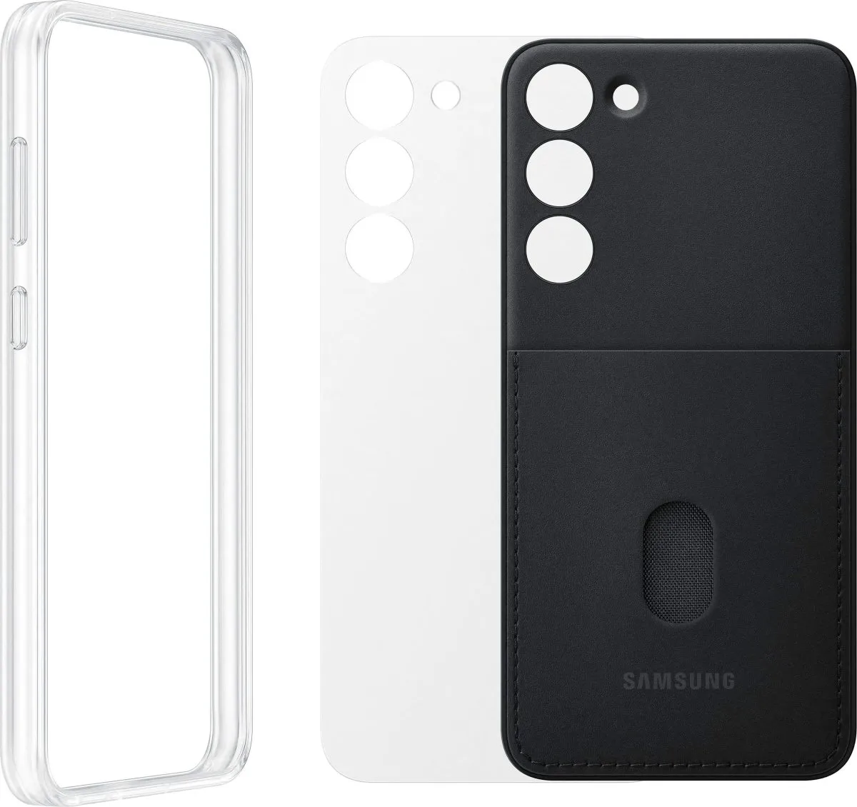 Samsung Frame Cover für Samsung Galaxy S23+ Hülle mit austauschbaren Rückseiten weiss (EF-MS916CWEGWW)