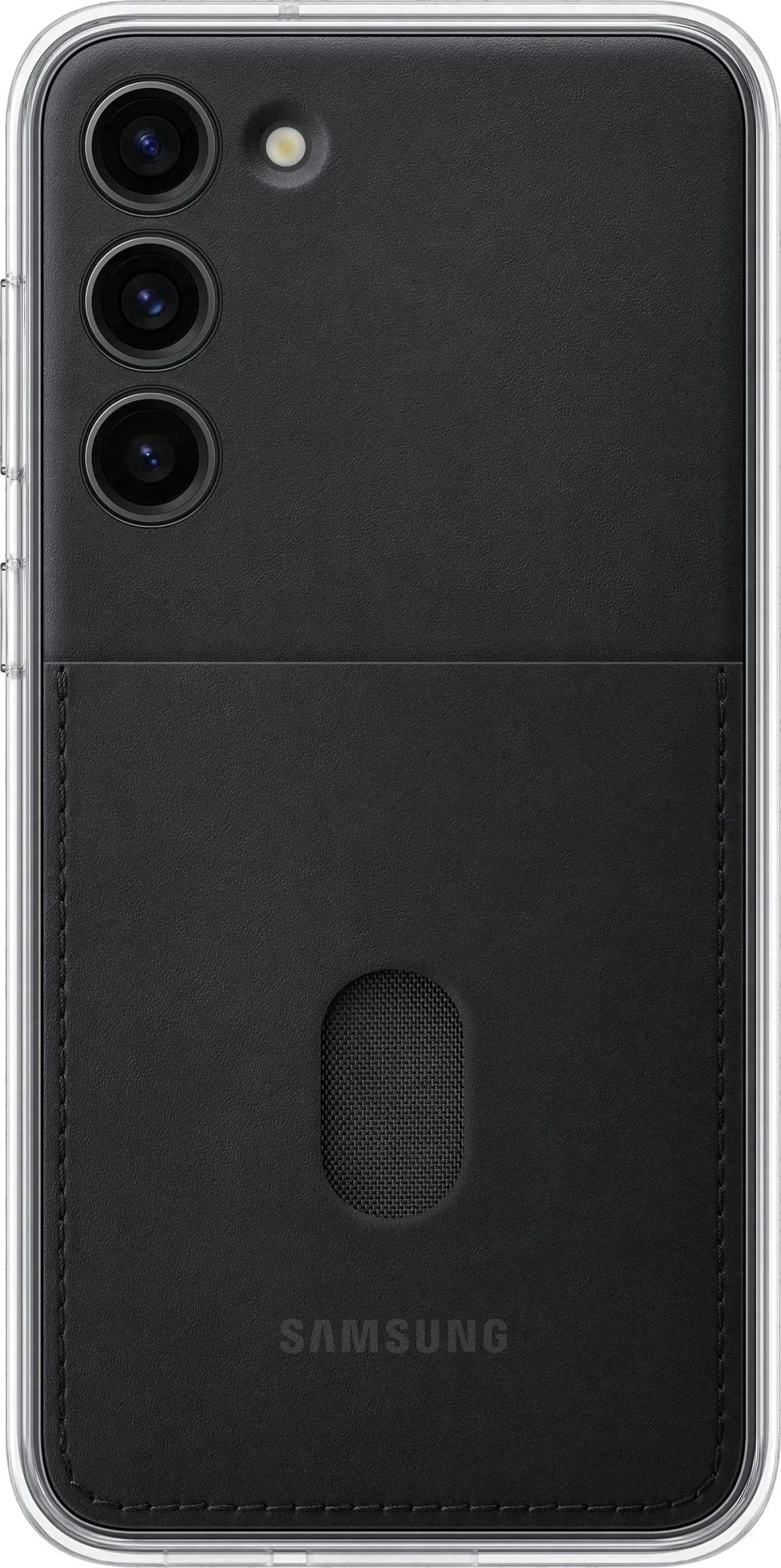 Samsung Frame Cover Hülle für Samsung Galaxy S23+ Hülle mit austauschbaren Rückseiten schwarz (EF-MS916CBEGWW)