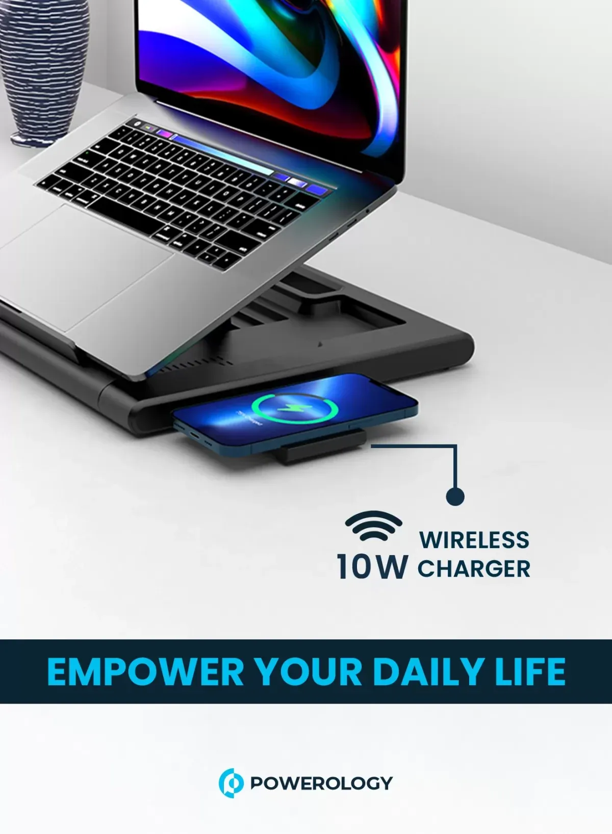 Powerology Multi-Functional Pro Hub Laptop Stand