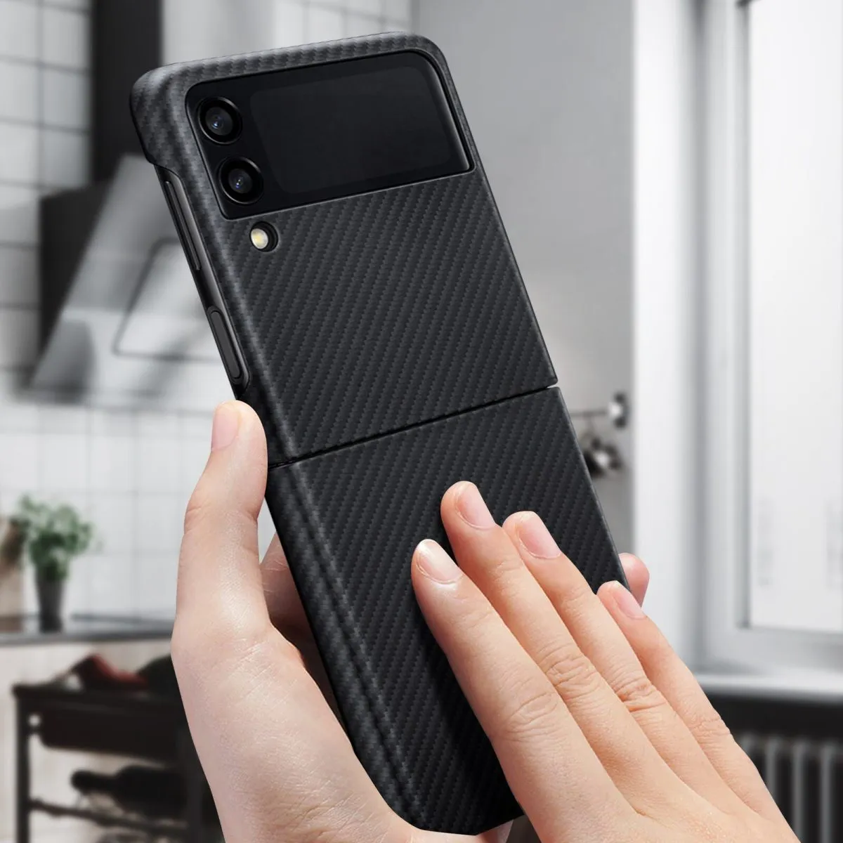 Samsung Galaxy Z Flip3 5G Aramid Cover Black