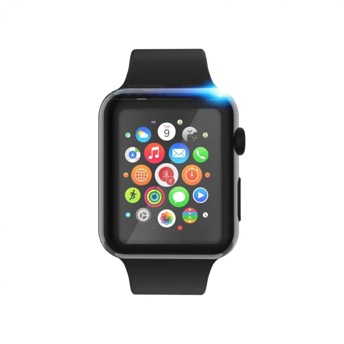 Green Lion 3D HD Glass Screen Protector for Apple Watch 41mm - Black