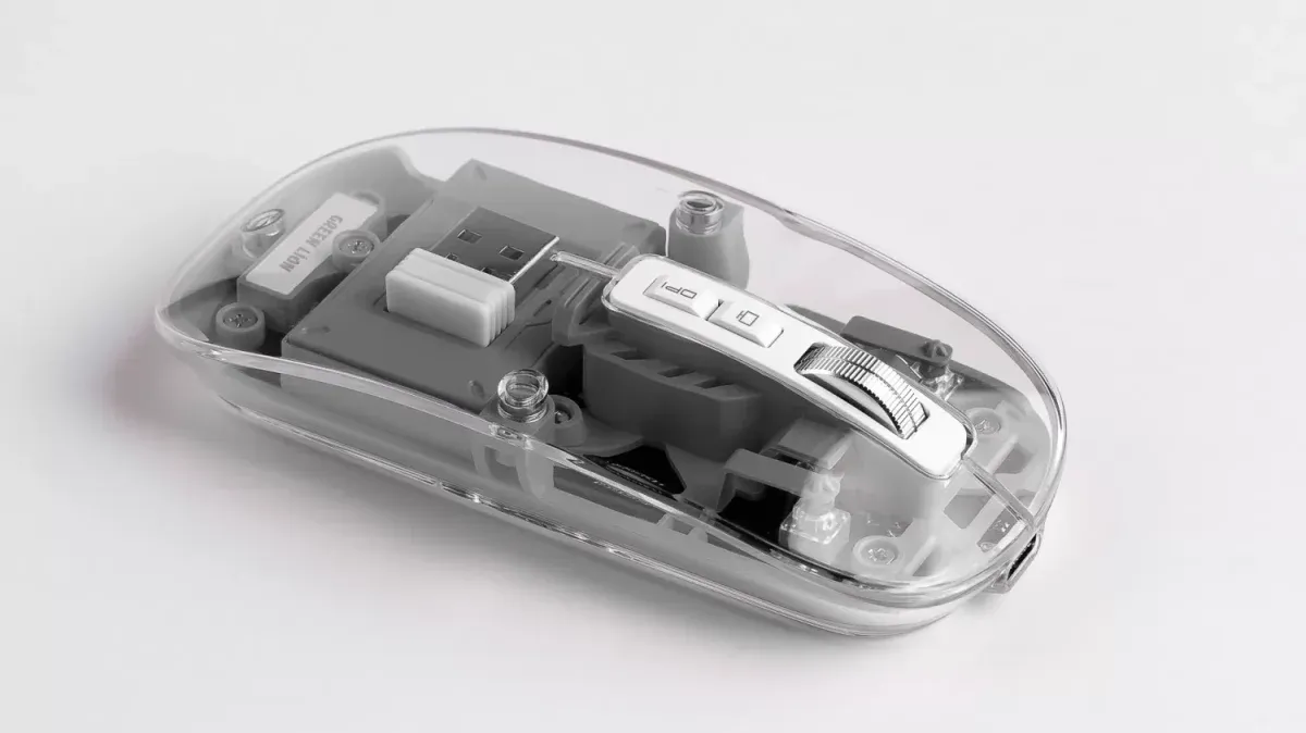 Green Lion Transparent Mouse 2400DPI