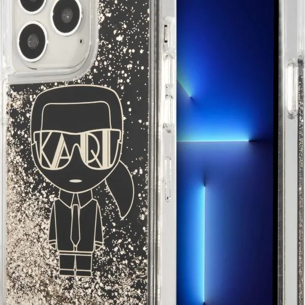 Karl Lagerfeld Liquid Glitter Case Gatsby Ikonik For iPhone 14 Pro Max