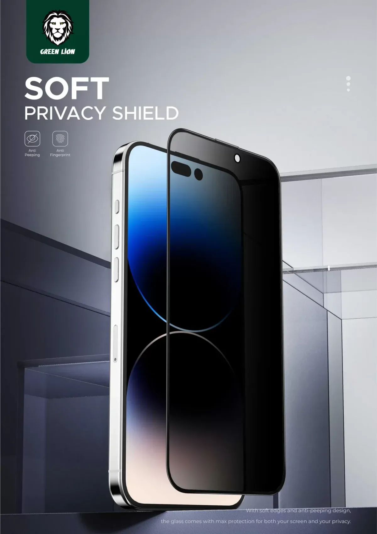 Green Lion 3D PV PET Pro Privacy Screen Protector for iPhone 15 Pro Max