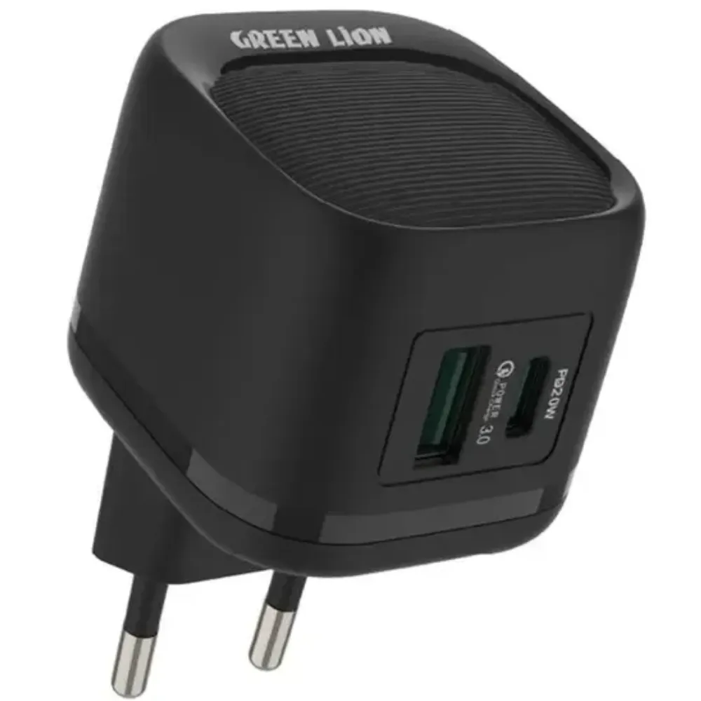 Green Lion 20W PD+QC USB-C auf USB-C Kabel 1m - Grün