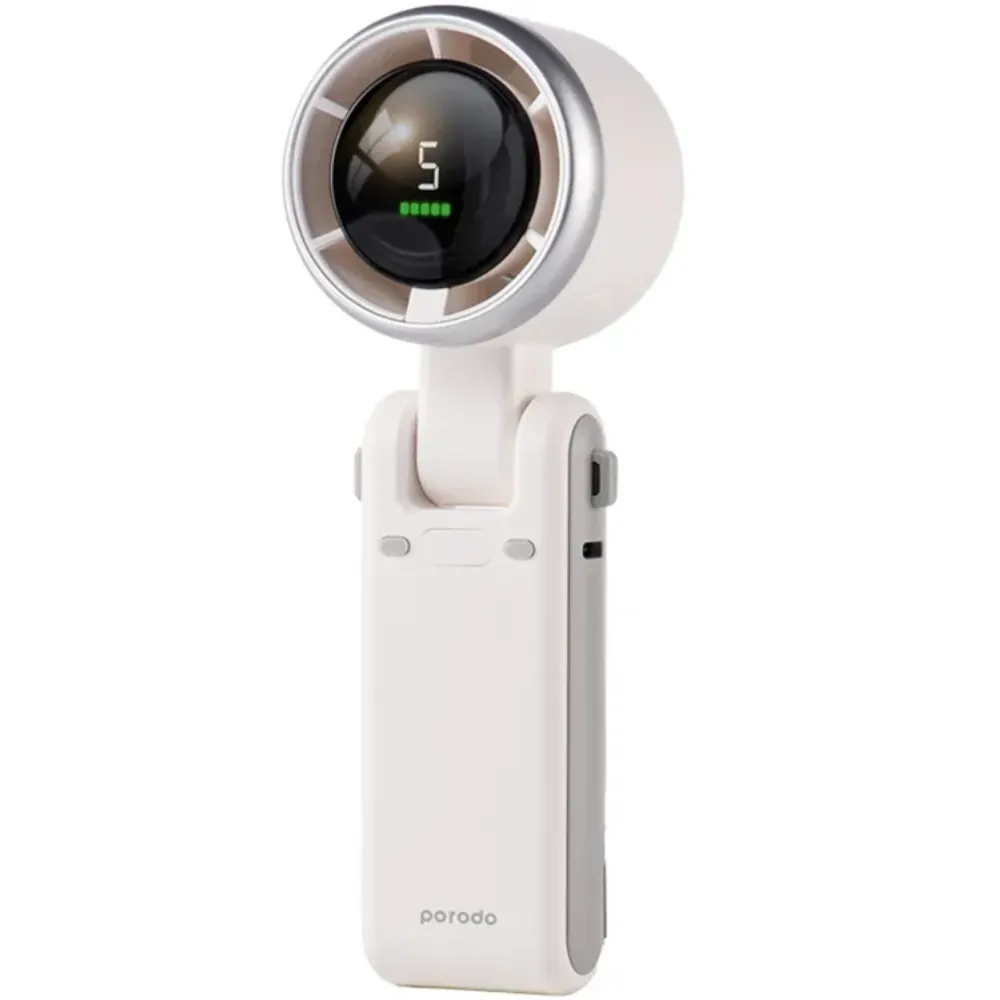 Porodo LifeStyle 3in1 Handventilator 180° Faltbar - Weiss