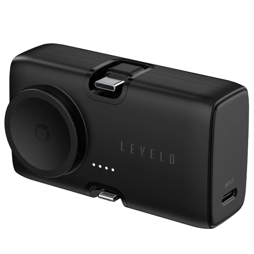 Levelo Nova Mini Powerbank 5000mAh - Schwarz