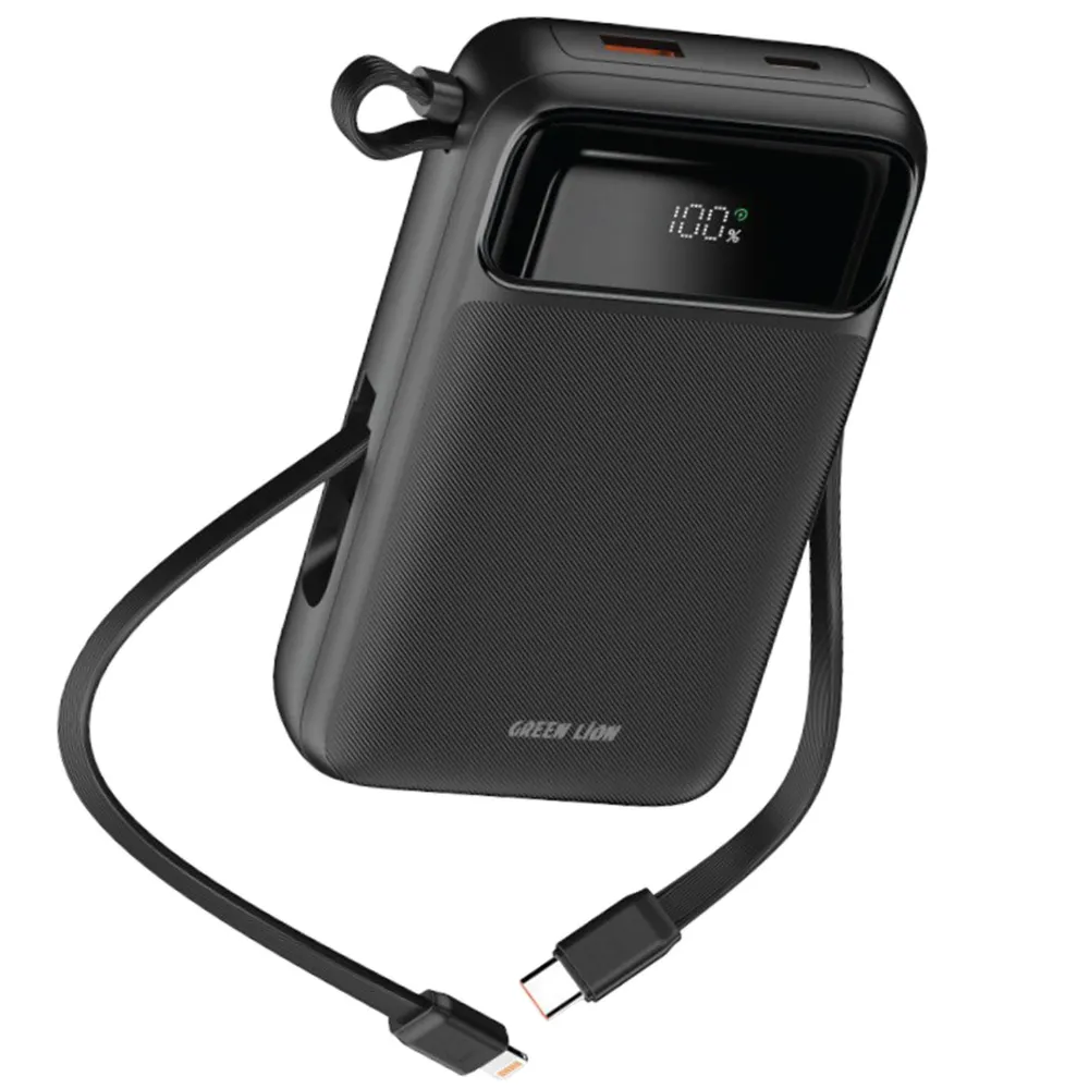 Green Lion Luzern 20000mAh MagSafe Powerbank - Schwarz