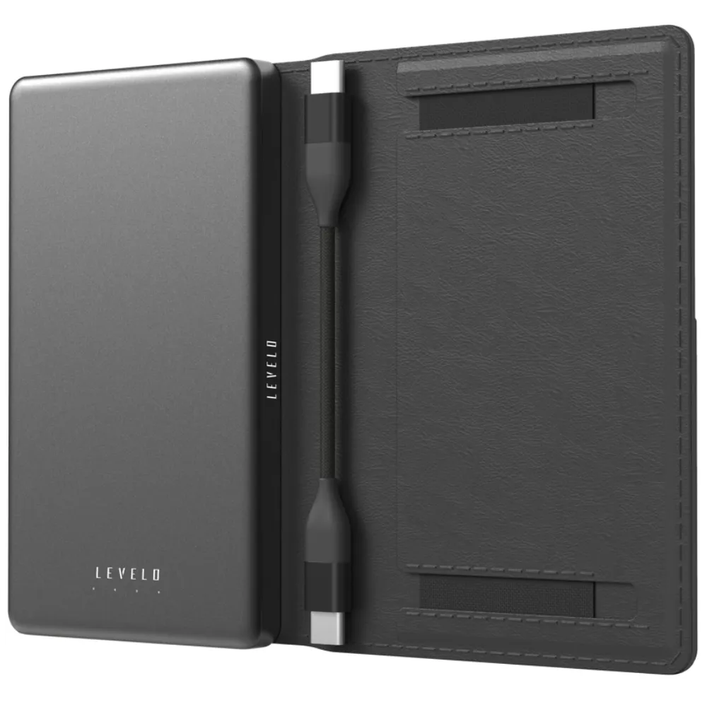 Levelo Vermont 5000mAh Powerbank mit Kartenhalter - Magnet