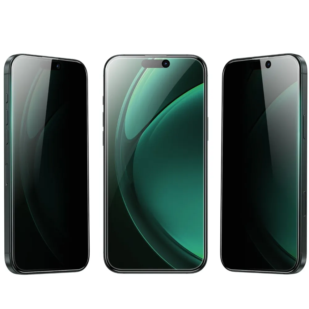 Green Lion 3D PV-PET Pro Gehärtetes Glas iPhone 16 Pro - Schwarz