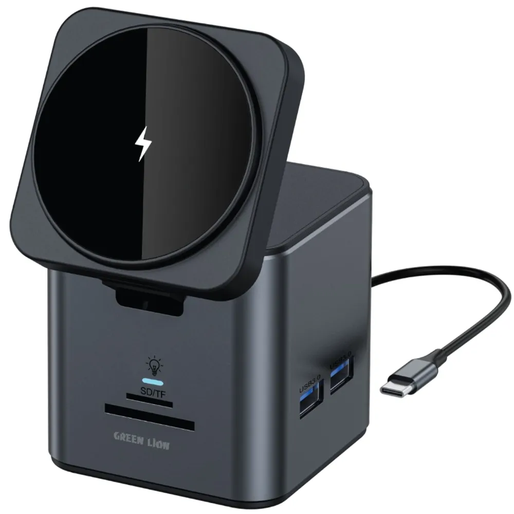 Green Lion 9in1 Hub Dockingstation - Schwarz