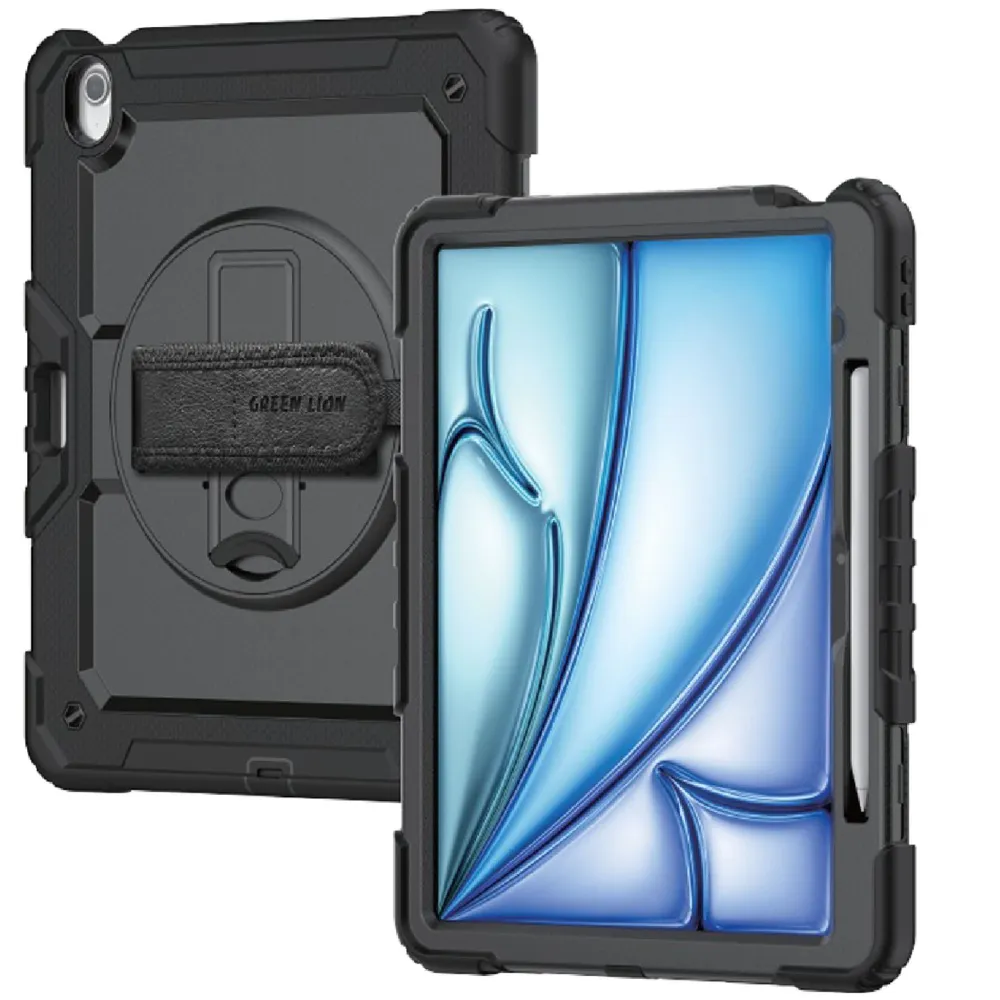 Green Lion Trioshield Hülle für Apple iPad Air 13 - Schwarz