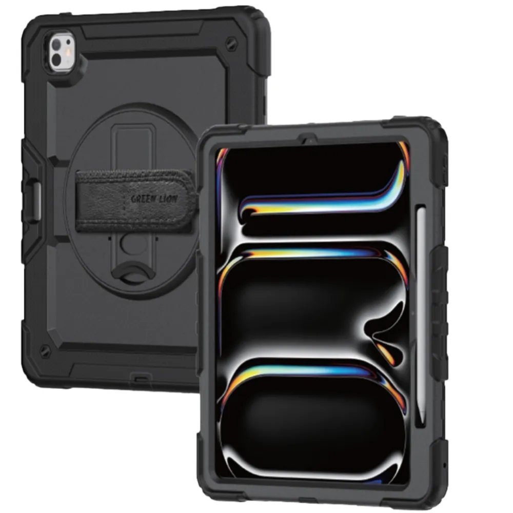 Green Lion Trioshield Hülle für Apple iPad Pro 13 - Schwarz