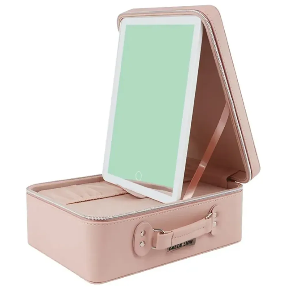 Green Lion Reise Makeup Tasche - Rosa