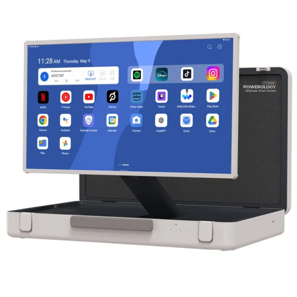 Powerology Tragbares UHD Table Android 27'' - Weiss