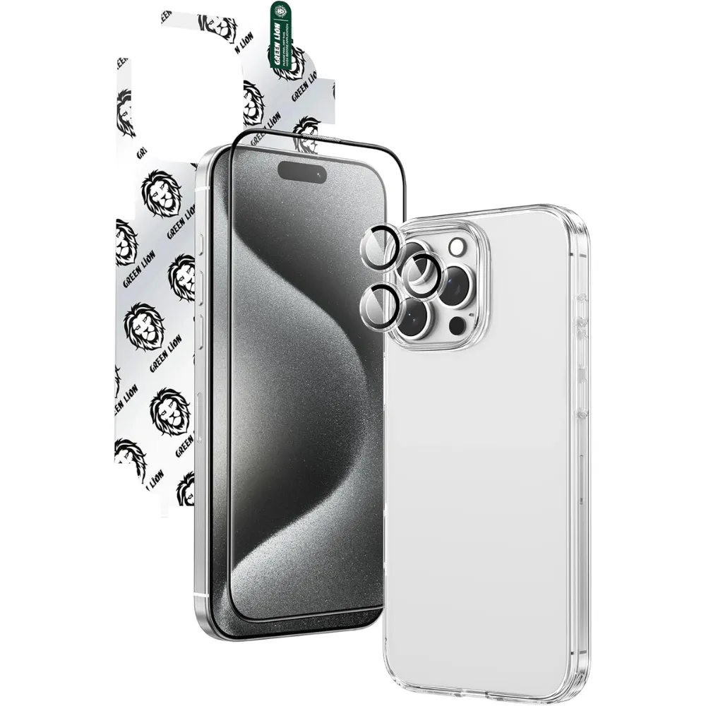 4-in-1 Defender Pack für Apple iPhone 16 6.1 – Transparent