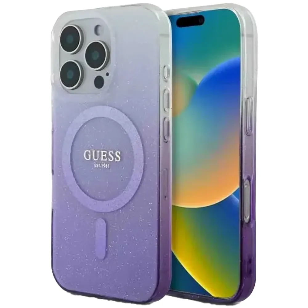 Guess Magsafe IML Glitter Gradient Hard Case