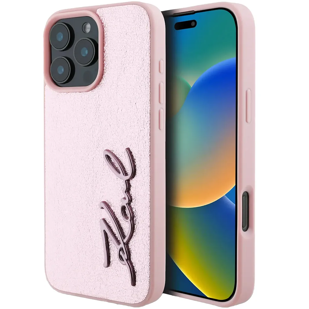 Karl Lagerfeld Wrinkled Leather Case