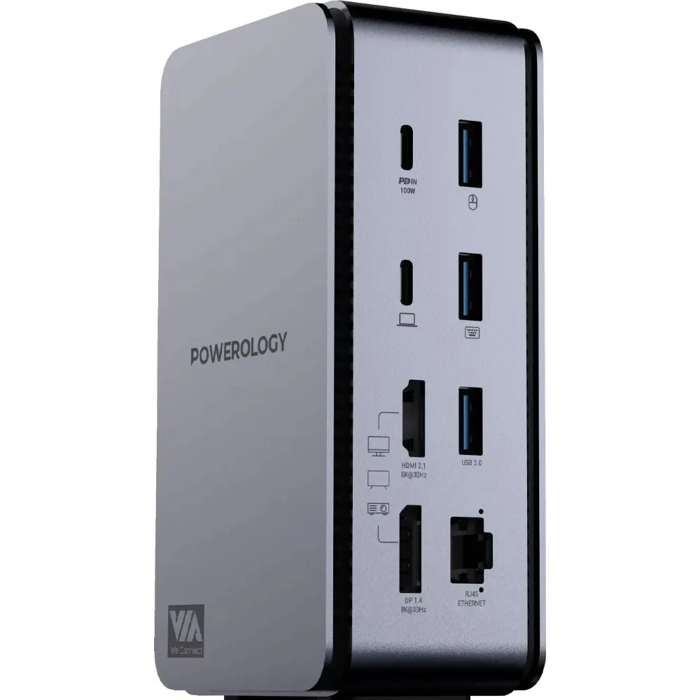 Powerology 15 in 1 Dual Dock Station