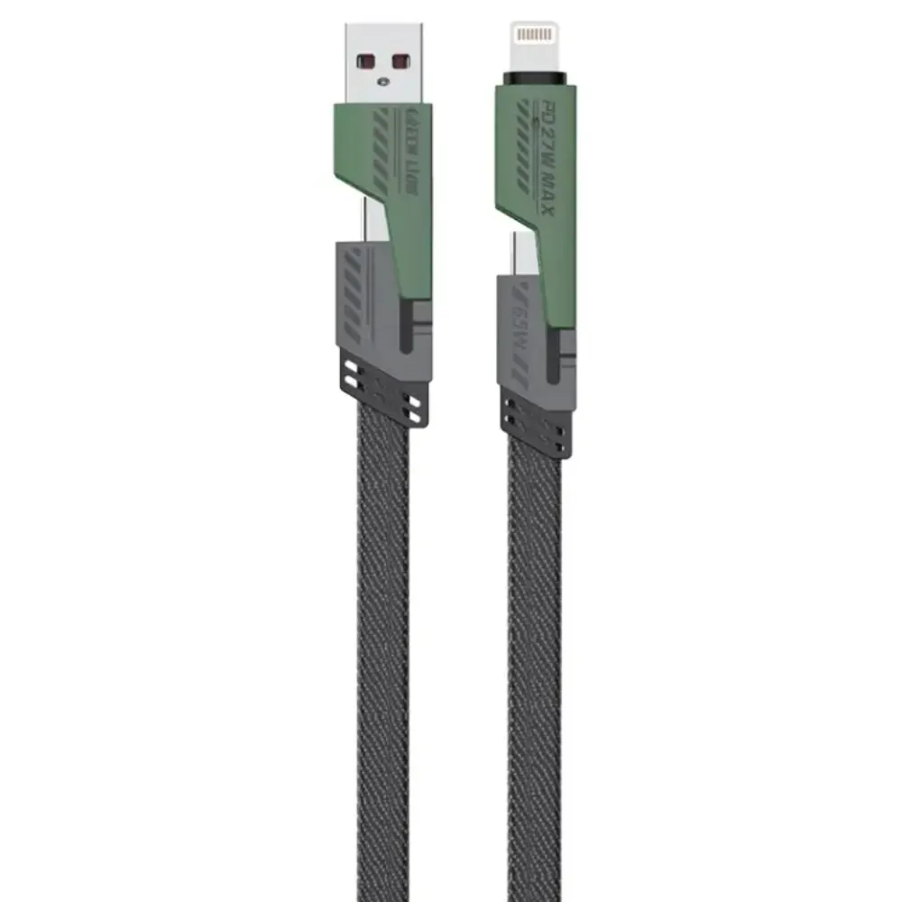 Green Lion 2 in 2 Braided Fast Charging Cable