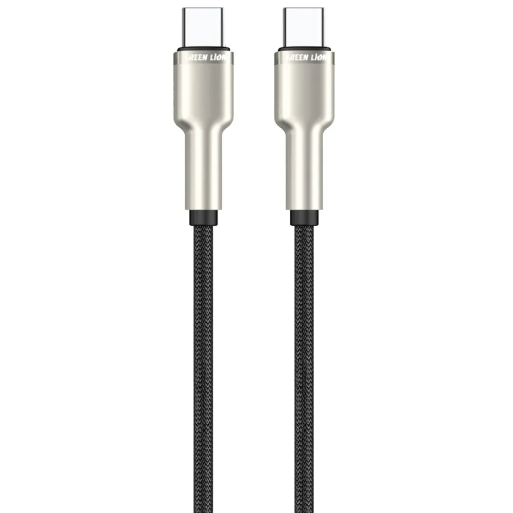 Green Lion USB-C auf USB-C Kabel 60w 1m - Schwarz