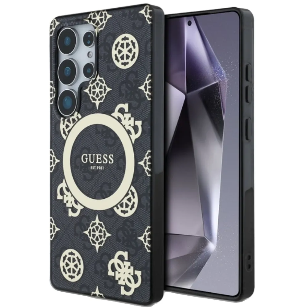 Guess Peony MagSafe Hülle Samsung Galaxy S25 - Gold