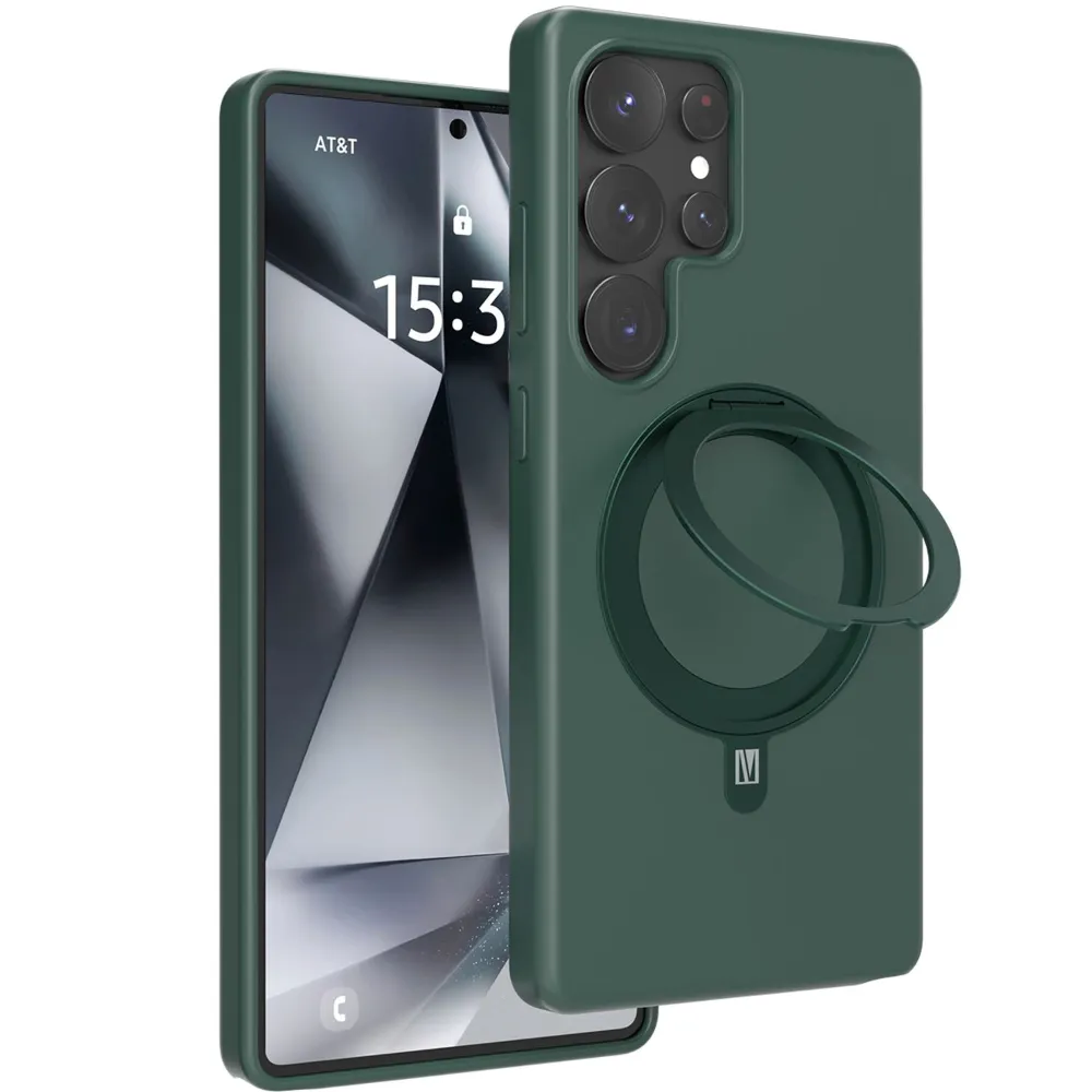 Levelo Iris Pro Silikonhülle für Samsung Galaxy S25 Ultra - Grün