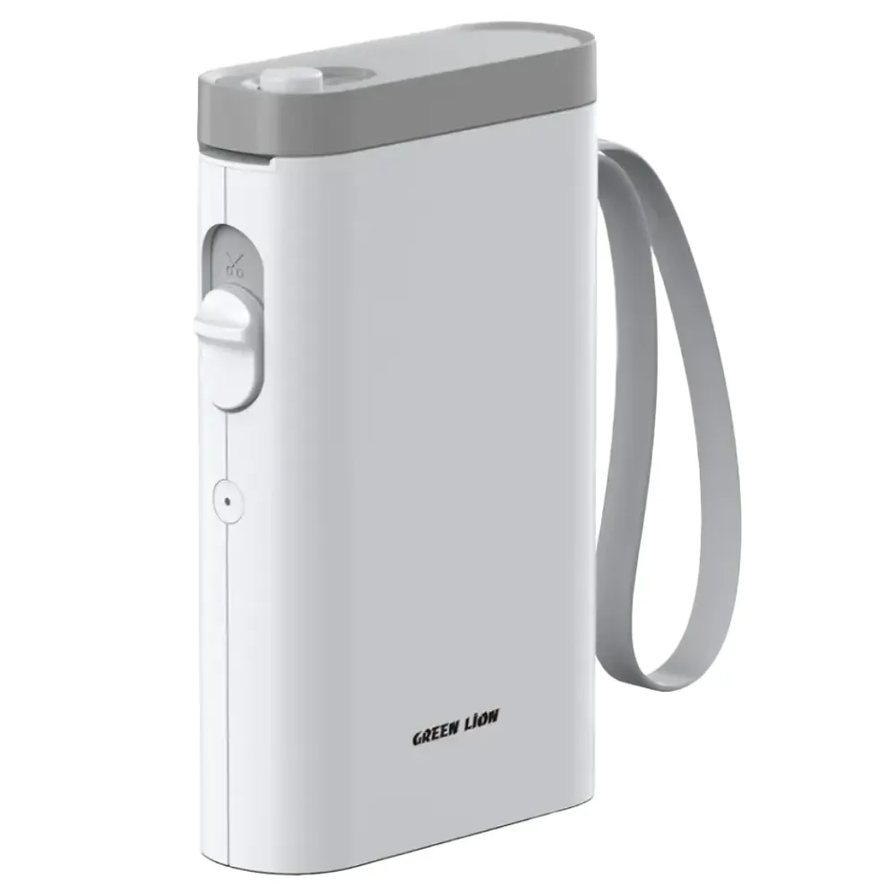 Green Lion Snap Label Thermodrucker 14 mm - Weiss