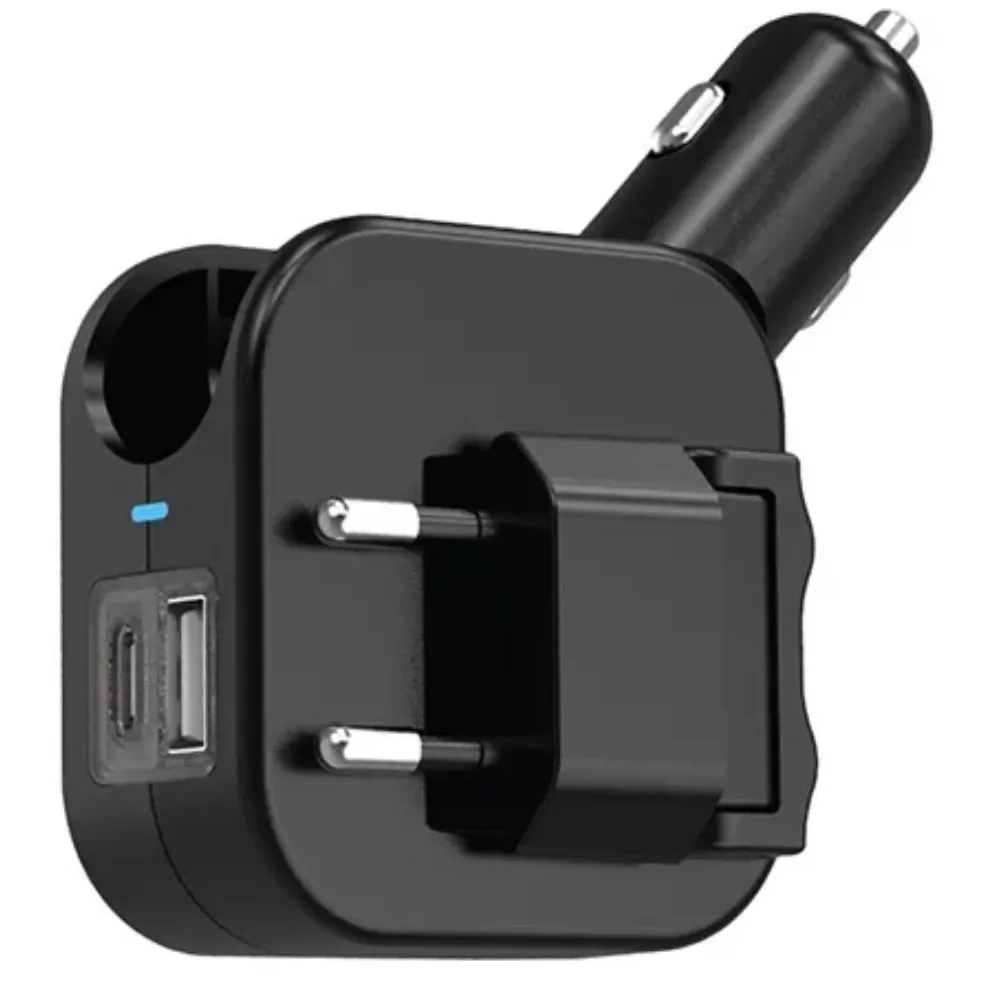 Green Lion Duo Power Auto und Wandladegerät - Schwarz