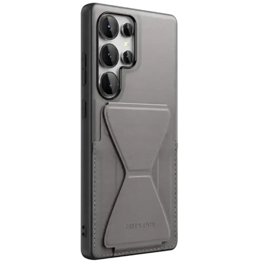 Green Lion Stand Lederhülle S25 Ultra - Titan