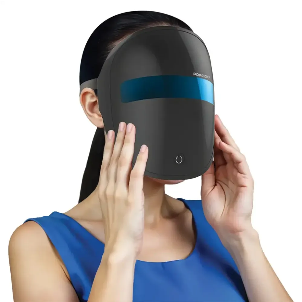 Porodo Gesichtsmaske Licht Behandlung 400mAh - Schwarz