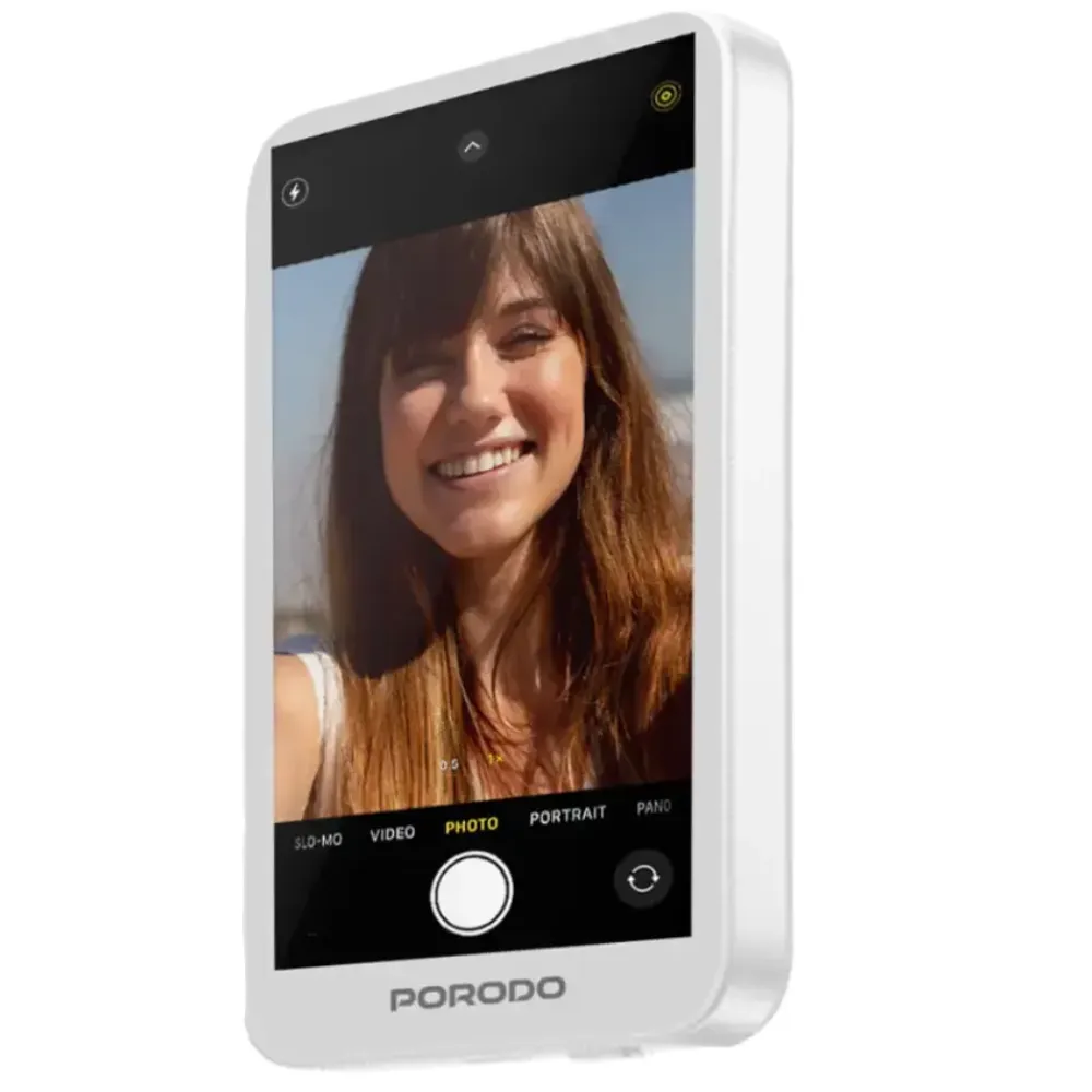 Porodo Mobiler magnetischer drahtloser Bildschirmsplitter - Weiss