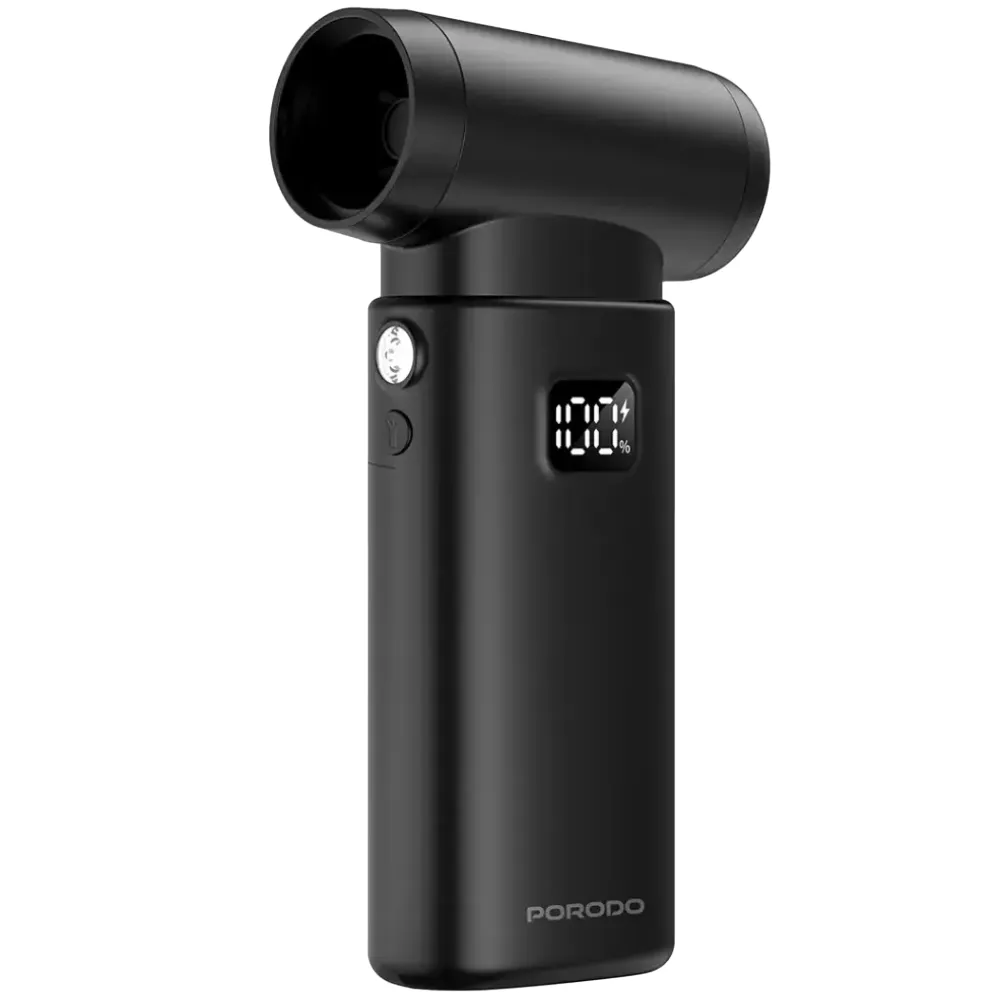 Porodo 2 In 1 Gebläse + Vakuum 4000mAh - Schwarz